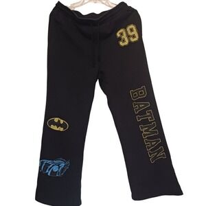 Batman Womens Large Comfortable Black loungewear warm Sweatpants